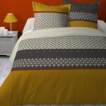 Parure de lit - housse de couette 100% coton 57 fils kinshasa - motifs - 240x260 cm