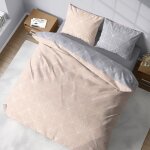 Parure de lit avec housse de couette 220x240 cm + 2 taies doreiller 63x63cm pour lit pour 2 personnes ...