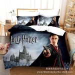 Parure de lit housse de couette harry potter - 3d - multicolore - microfibre premium - 220x240cm