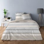 Parure de lit housse de couette avec taies doreiller 100% coton 57 fils elegant 220x240 cm