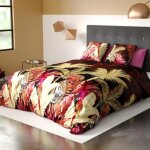 Parure de lit - housse de couette tiger 100% coton 57 fils - blanc - 240x260 cm