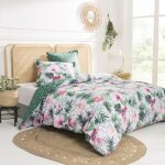 Parure de lit imprim�e fantaisie en coton 140x200cm tropic