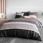 Parure de lit - kea - 240x260 cm - 100% coton - certifi� oeko - tex - tissage serr�