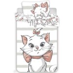 Parure de lit marie white - housse de couette les aristochats 100x135 cm + taie doreiller 40x60 cm