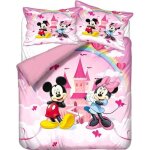 Parure de lit mickey mouse - 100 % microfibre - housse de couette enfant garon fille mickey minnie - ...