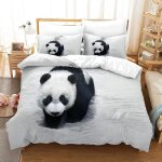 Parure de lit panda - housse de couette motif animal panda mignon - multicolore - synth�tique - chambre ...