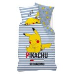 Parure de lit - pokemon - housse de couette rversible - 140x200 cm - 1 taie d'oreiller - 100% coton