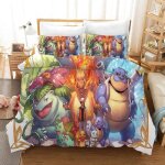 Parure de lit pok�mon - zppshop - 140x200cm - motif 3d - microfibre