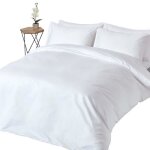Parure de lit en satin de coton gyptien 1000 fils housse de couette 230x220 cm et 2 taies doreiller ...