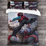 Parure de lit spider man - marvel - housse de couette facile dentretien 140x200cm