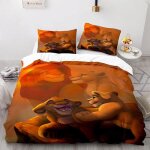 Parure de lit the lion king de housse de couette simba 3 pi�ces convient pour toutes les saisons simba ...