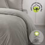 Parure de lit - today - 240 x 260 cm - 100% coton bio - dune - lavable à 60° Parure de lit - today - 240 x 260 cm - 100% coton bio - dune - lavable à 60°