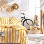 Parure de lit - today summer stripes - 240x220 cm - 2 personnes - coton imprimé rayé Parure de lit - today summer stripes - 240x220 cm - 2 personnes - coton imprimé rayé