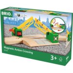 Passage  niveau magntique brio 33750 - accessoire pour circuit de train en bois