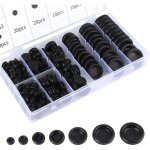 Passe - fil en caoutchouc - non spcifi - 170 pices - noir - rsistant  la chaleur - utilisation intrieure ...