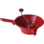 Passe lgumes rouge cerise 24cm 2 grilles