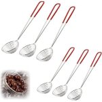 Passoire - acier inoxydable - fondue chinoise - epuisette - blanc