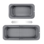 Passoire dvier extensible - matriau pp alimentaire - trous de drainage efficaces - porte - schage ...