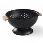 Passoire avec poign�es kitchen - utility - noir 24x14cm