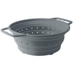 Passoire rétractable - lacor - en silicone - Ø24 cm - trous Ø4. 5 mm - avec poignées - anneau de renfort ... Passoire rétractable - lacor - en silicone - Ø24 cm - trous Ø4. 5 mm - avec poignées - anneau de renfort ...