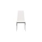 Pastill chaise de salle  manger simili cuir pu blanc