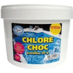 Pastilles 20 g chlore choc - ecogene - 2 kg - traitement de leau - produits dentretien