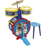 Batterie - pat patrouille - grosse caisse deux tambours cymbale - pour enfant de 3 ans et plus