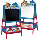Patpatrouille - chevalet double faces et bacs de rangement h 117 cm
