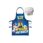 La pat patrouille - ensemble toque et tablier pour enfants gar�on 2 pi�ces