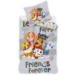 Parure de lit b�b� - pat patrouille forever - 100% coton - housse de couette 100x135 cm - taie 40x60 ...