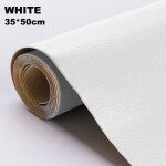 Patch autocollant - blanc - 50x100cm - simili cuir synthétique - réparation meubles - siège canapé Patch autocollant - blanc - 50x100cm - simili cuir synthétique - réparation meubles - siège canapé