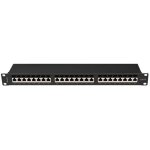 Patch panel lanberg ppsa - 1024 - b 24 ports 1u cat. 6a ftp noir