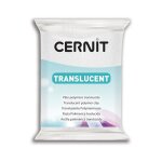 P�te � modeler - cernit - translucide - blanc paillet� - 56 g - durcit au four