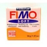 Pte  modeler  cuire fimo - mandarine - soft - 56g - pour enfants  partir de 5 ans