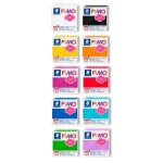 Pte  modeler et  cuire fimo soft - lot de 10 blocs 56g coloris assortis