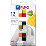 Pte  modeler - fimo - soft natural - set de 12 - doux - couleurs assorties