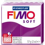 P�te polym�re - fimo - soft - violet - 56g