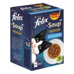 Pte pour chat - felix - soup succulent cabillaud thon - paquet de 6 sachets de 48 g