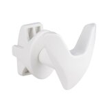 Patère blanc tete de loup sèche - serviette à tubes ronds Patère blanc tete de loup sèche - serviette à tubes ronds