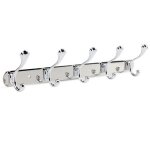 Patre mural - 5 crochets standard - crochets multifonction cintre en acier inoxydable hanging manteau ...