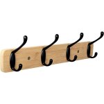 Pat�re murale de 4 crochets portemanteau mural pour suspendre manteaux �charpes sacs � main et autres ...