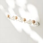 Pat�res murales �l�gantes porte - serviettes muraux peu encombrants cintres blancs