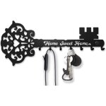Patre - sweet home - porte - cls mural - mtal noir - 7 crochets - design contemporain