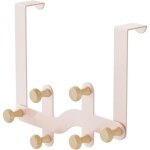 Pat�re - noname - porte manteau rose - 6 crochets - installation sans per�age - charge 20 kg