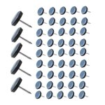 Patin chaise teflon  clouer 19mm ronde - lot de 50 - protection des sols - application polyvalente