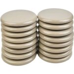 Patin glisseur - curseurs pour d�placer des meubles - lot de 16 - 89 mm - kaki clair
