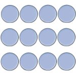 Patin glisseur - protection en teflon pour meubles - 40mm rond curseurs - lot de 12