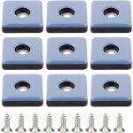 Patins de meubles - non spcifi - 25mm - tflon - lot de 9 - vis  visser