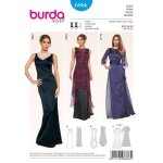 Patron burda 6866 robe de soire