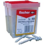Pattes � vis bois - fischer - 18879 - 7x40 - acier �lectro - zingu� - bo�te de 100